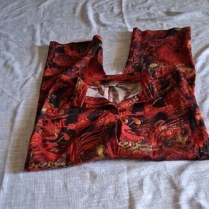 Stylish Red and Black Men's Pants